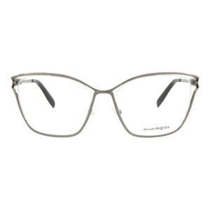 Alexander McQueen Womens Cat Eye Ruthenium Ruthenium Transparent Fashion